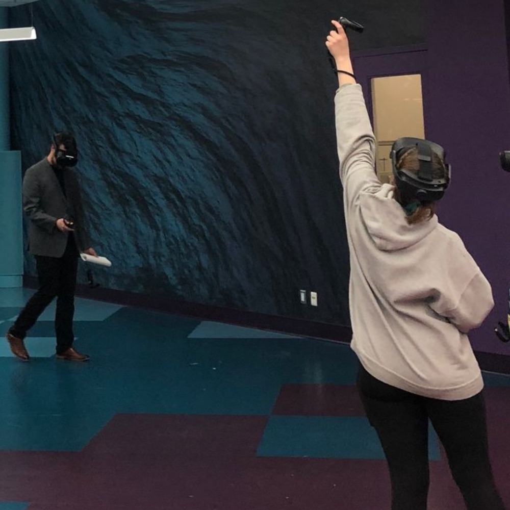 Students with VR