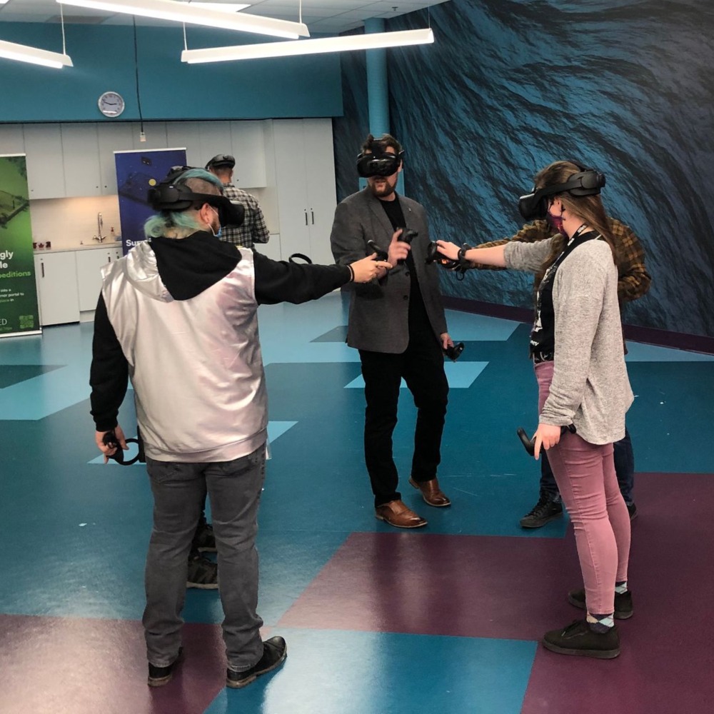 Students with VR