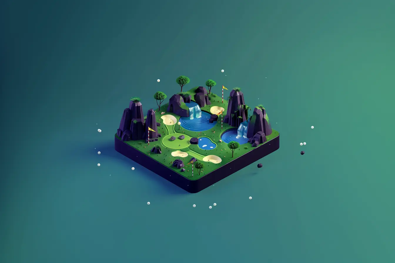 Mini Golf Isometric VRCORE Branded Photo